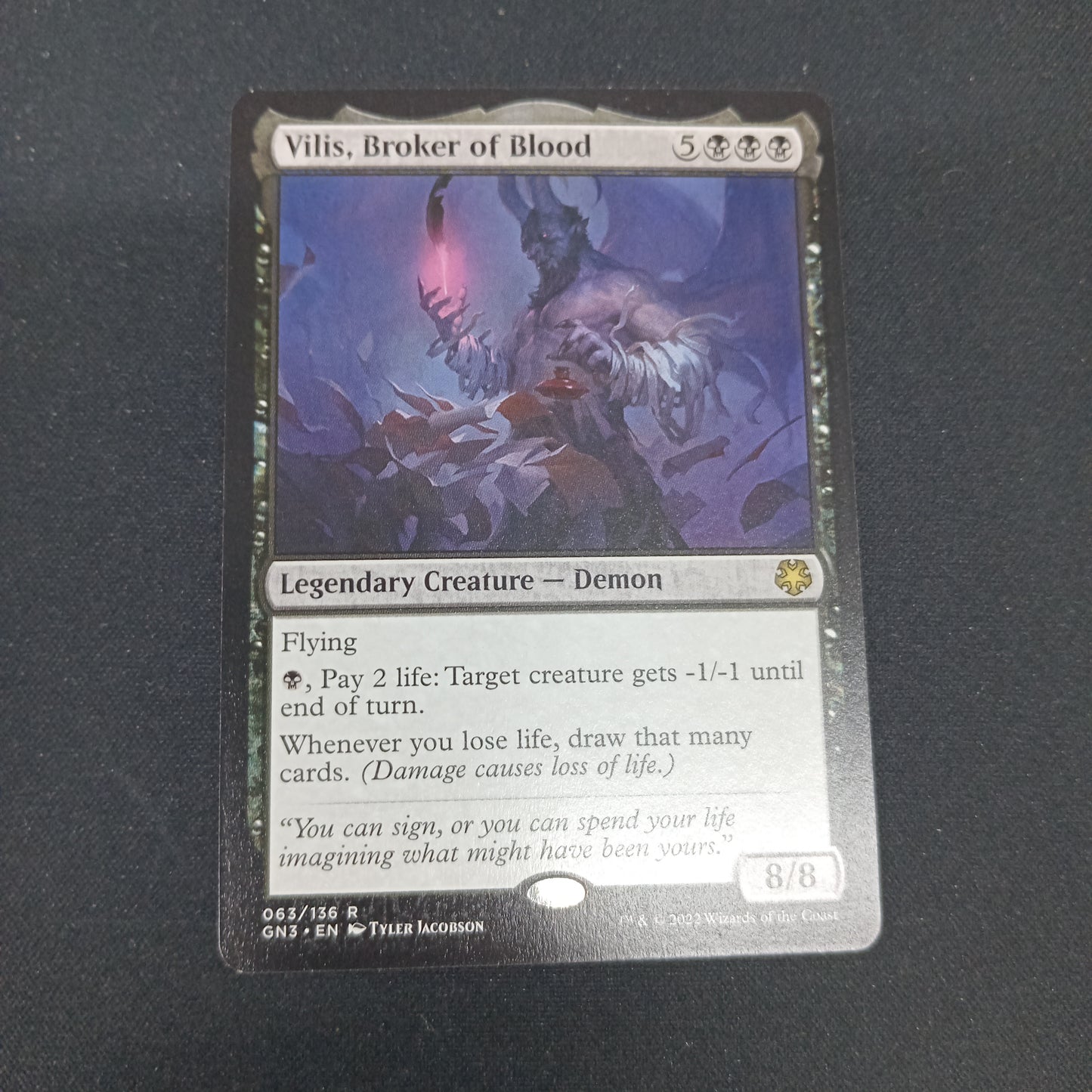 Vilis, Broker of Blood