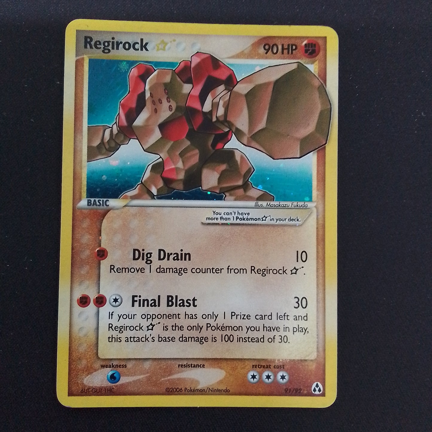 Regirock Gold Star - EX legend Marker Singles
