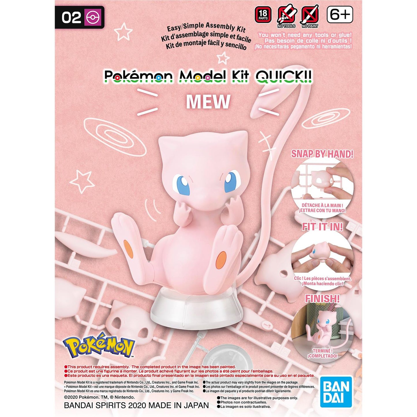 Pokemon Model Kit Quick! 02 Mew