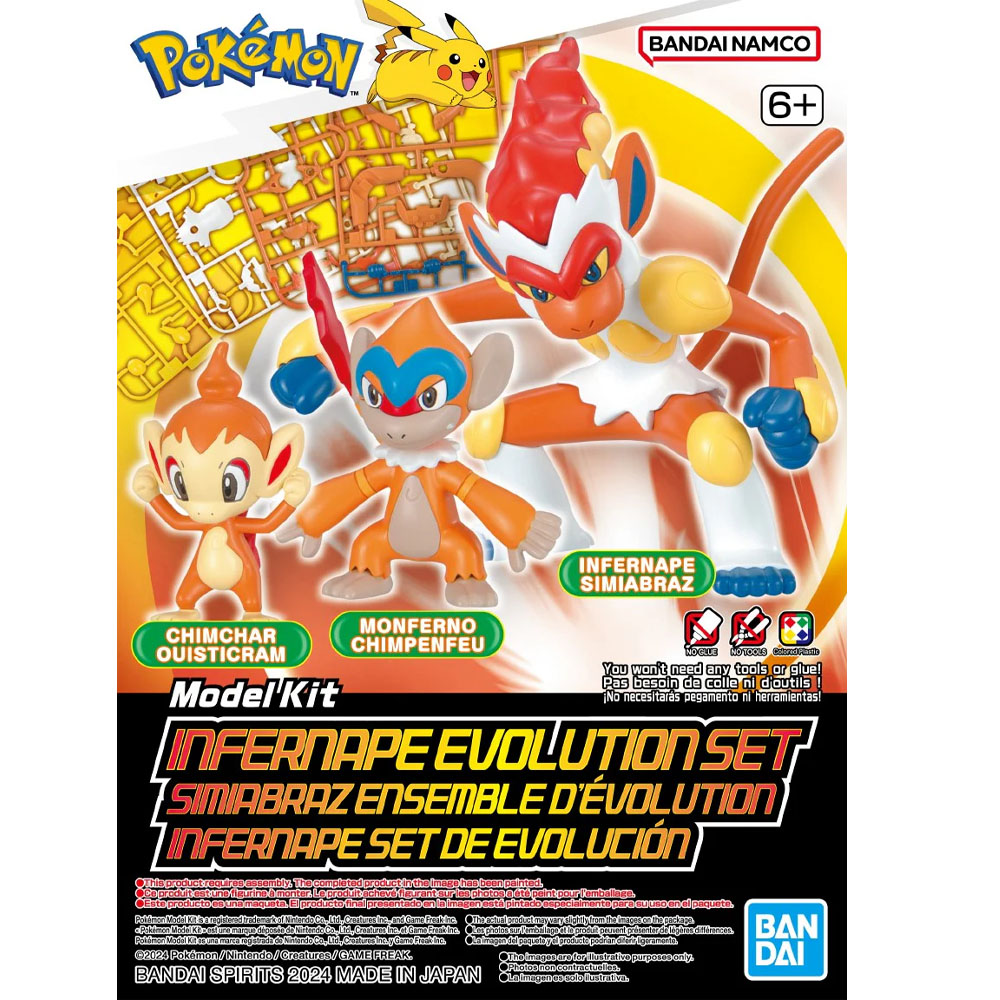 Pokemon Model Kit Infernape Evolution Set
