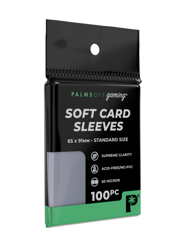 card sleeves nz Palms Off Soft Sleeves (100pc) – Regular Size – Valkyrie Games NZ