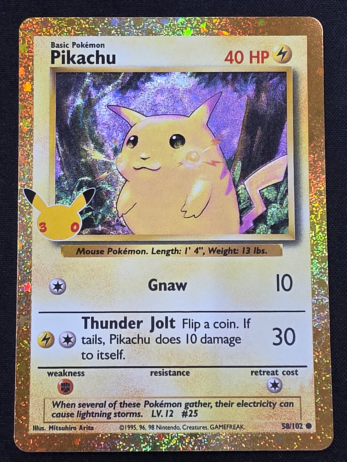 Pikachu (58/102, 30th Anniversary)