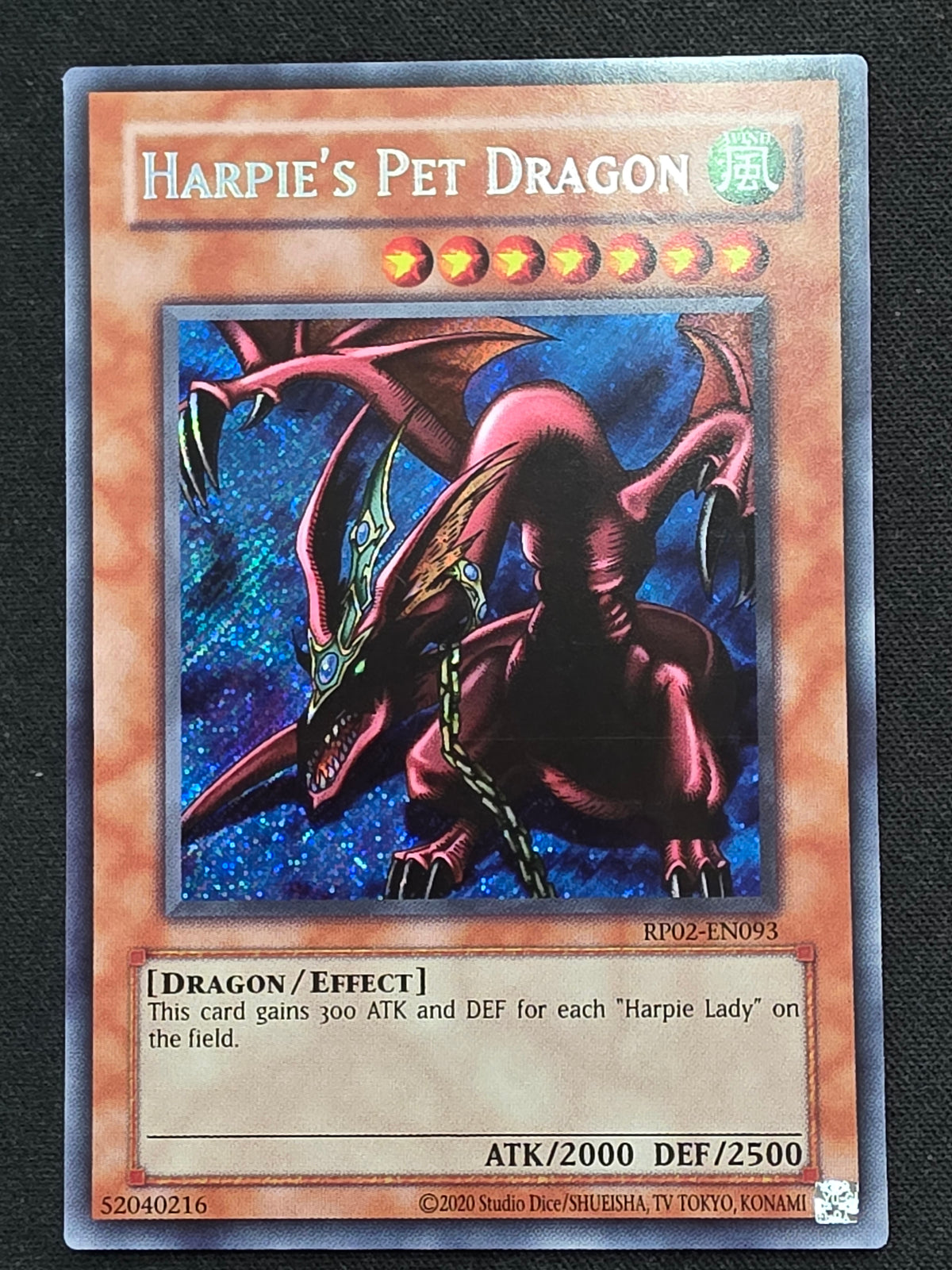 Harpie's Pet Dragon (RP02-EN093, Secret Rare)