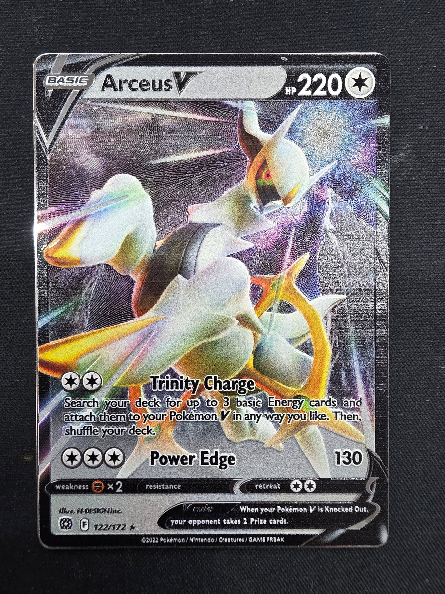 Arceus V (Metal card)