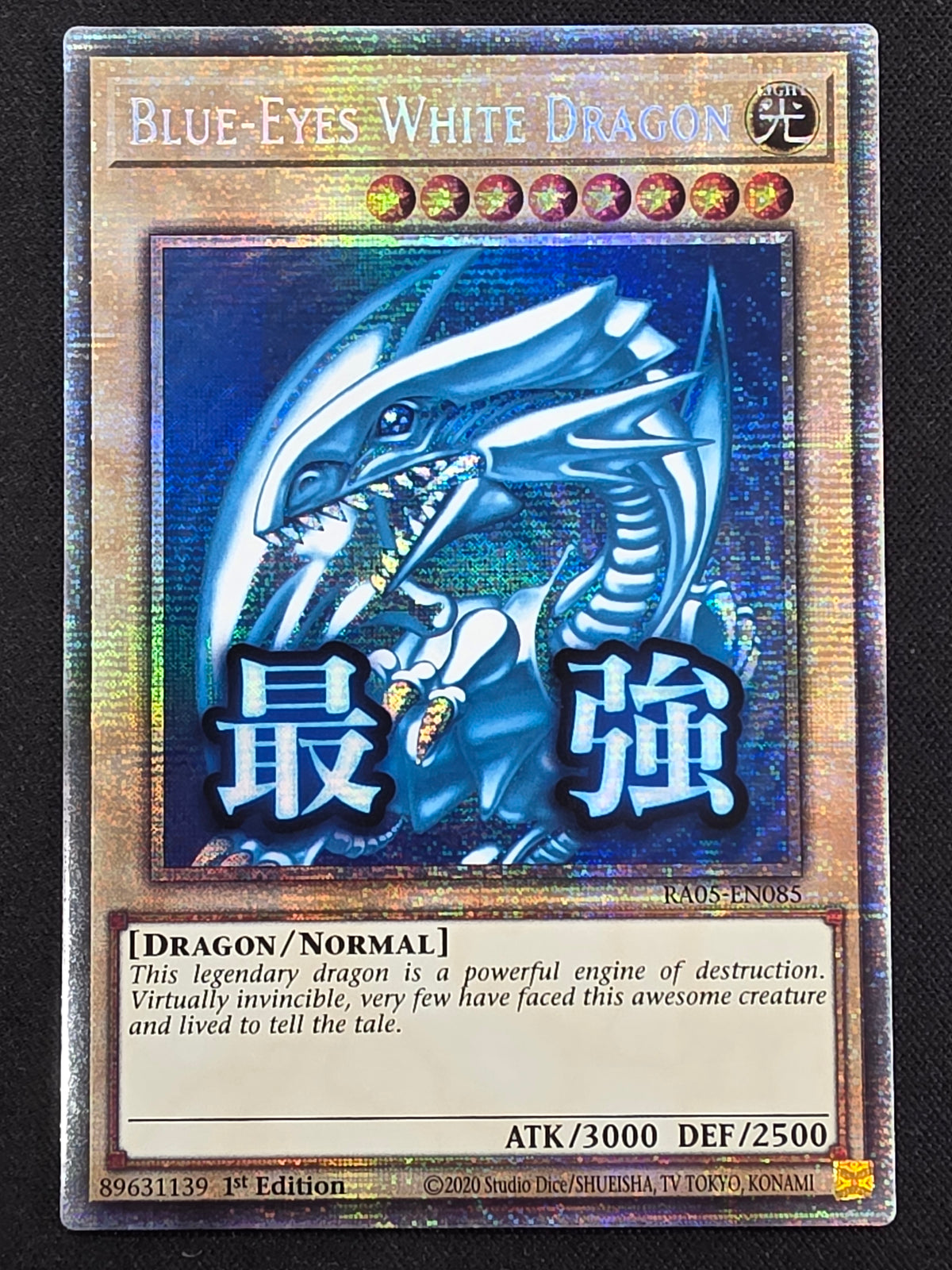 Blue-Eyes White Dragon (RA05-EN085, Starlight Rare, 1st Edition)