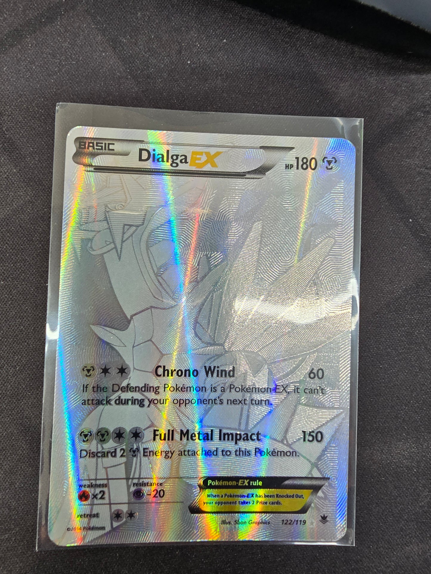 Dialga EX (122 Secret Rare) - Edge Wear