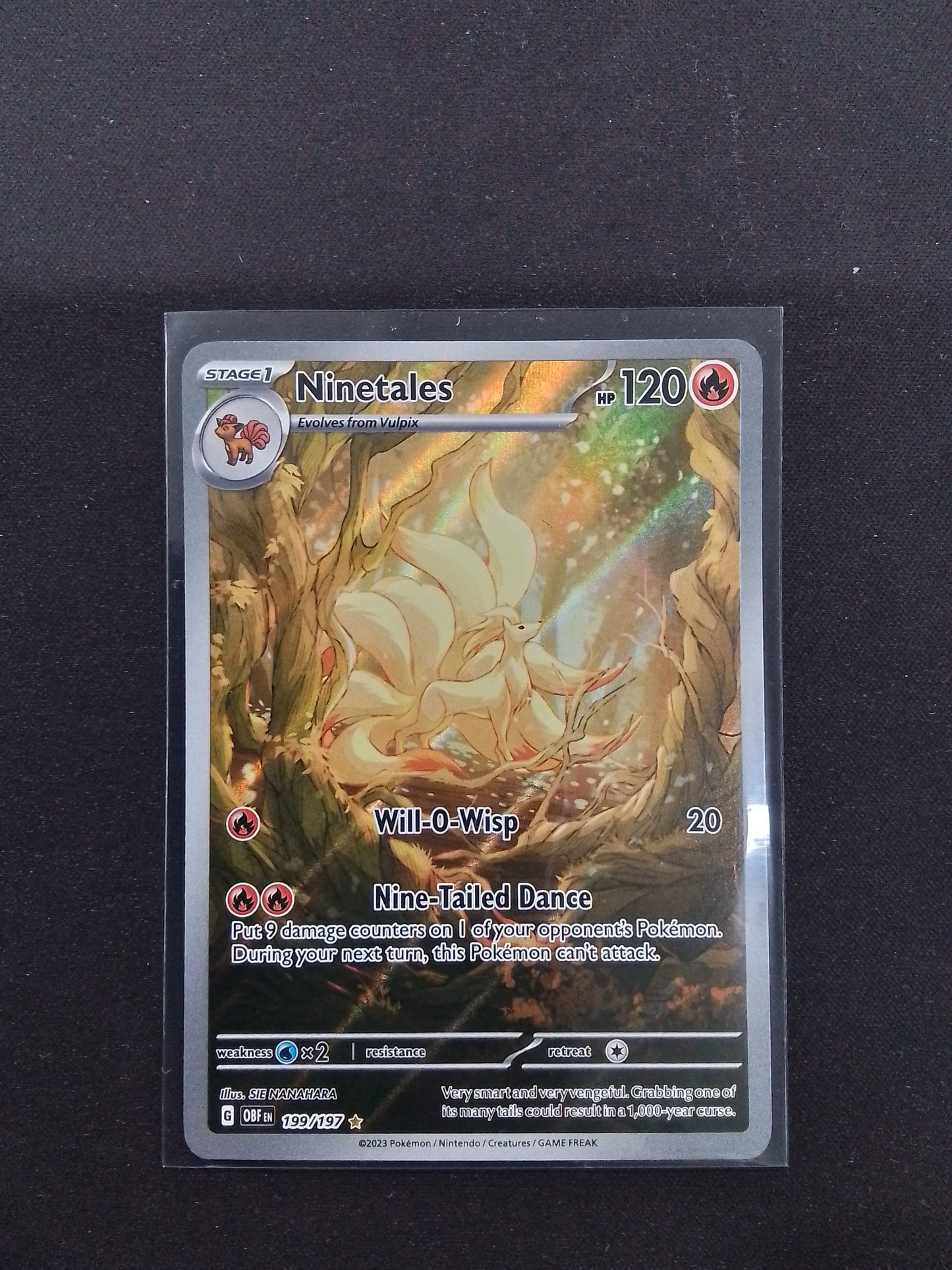 Ninetales Illustration Rare (OBF 199/197)