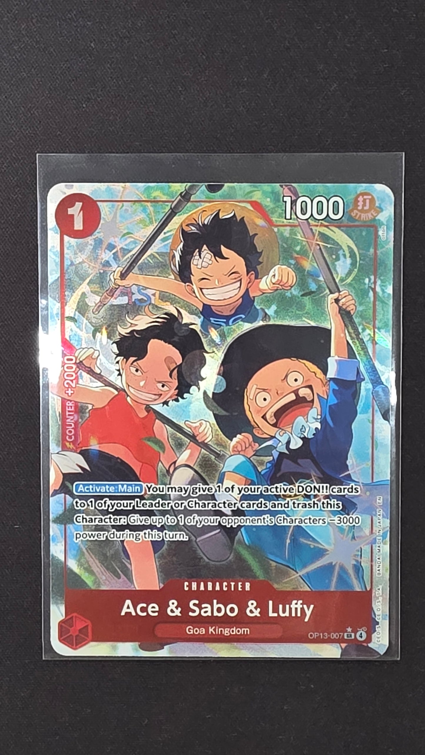 Ace & Sabo & Luffy (OP13-007, Alt)