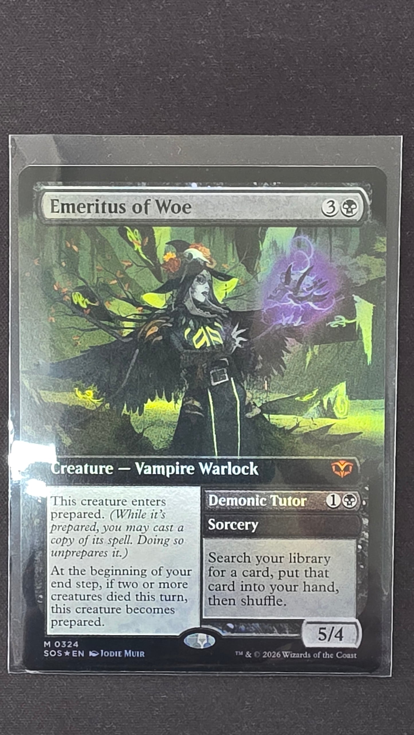 Emeritus of Woe (SOS, Foil Extended Art)