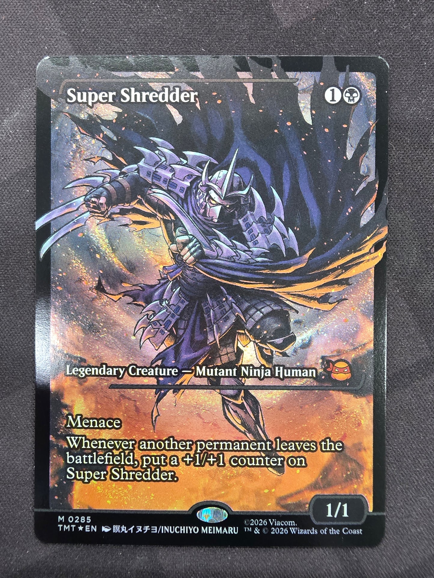 Super Shredder (TMT, Boarderless, alt art)