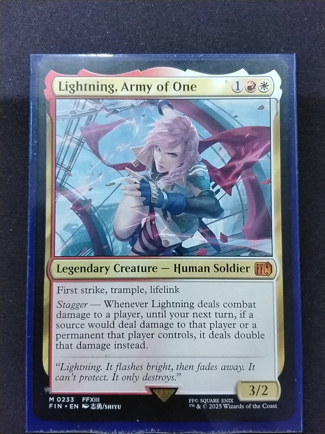 Lightning, Army of One (FIN)