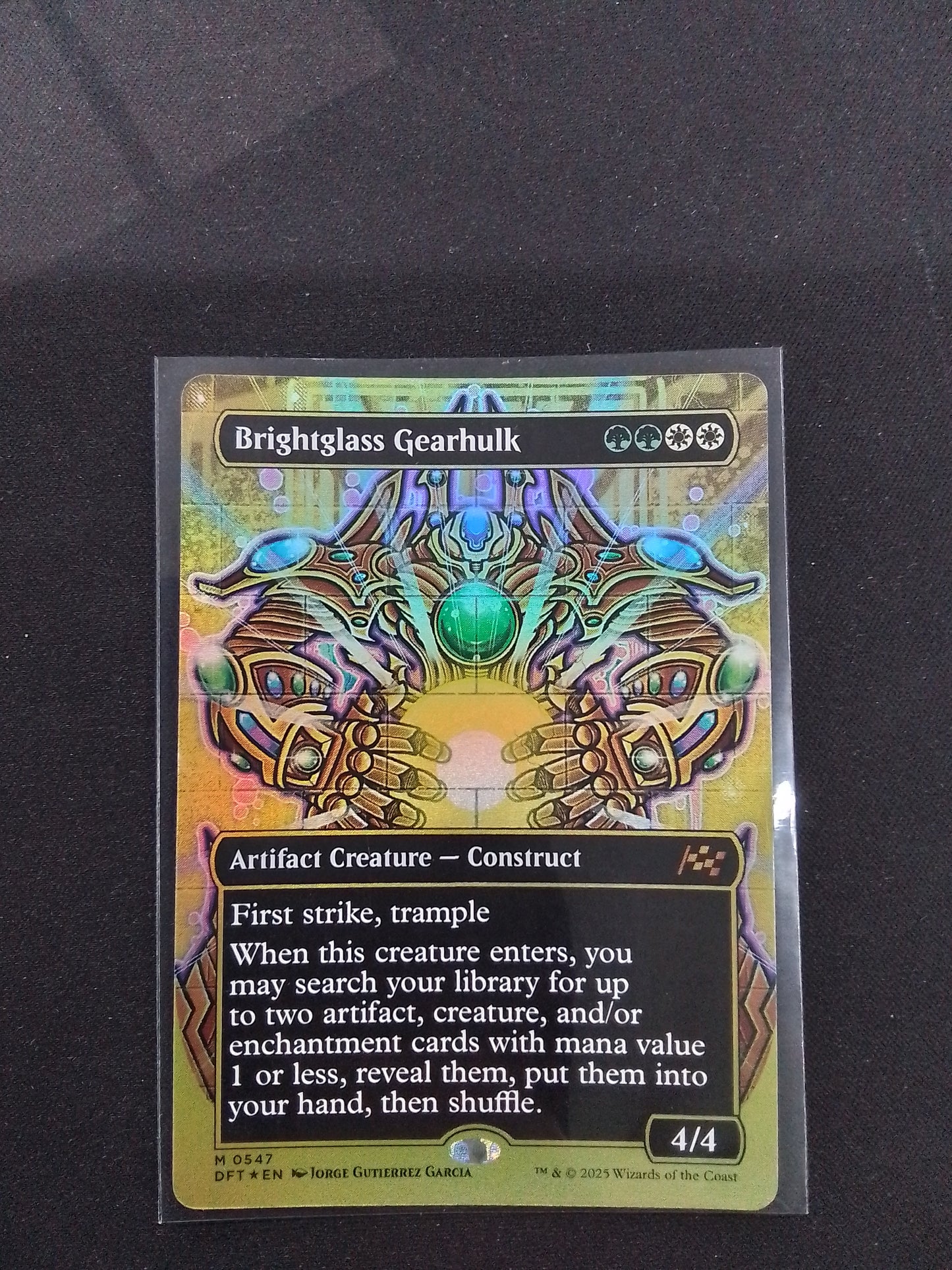 Brightglass Gearhulk (DFT, First Place Foil, Boarderless)