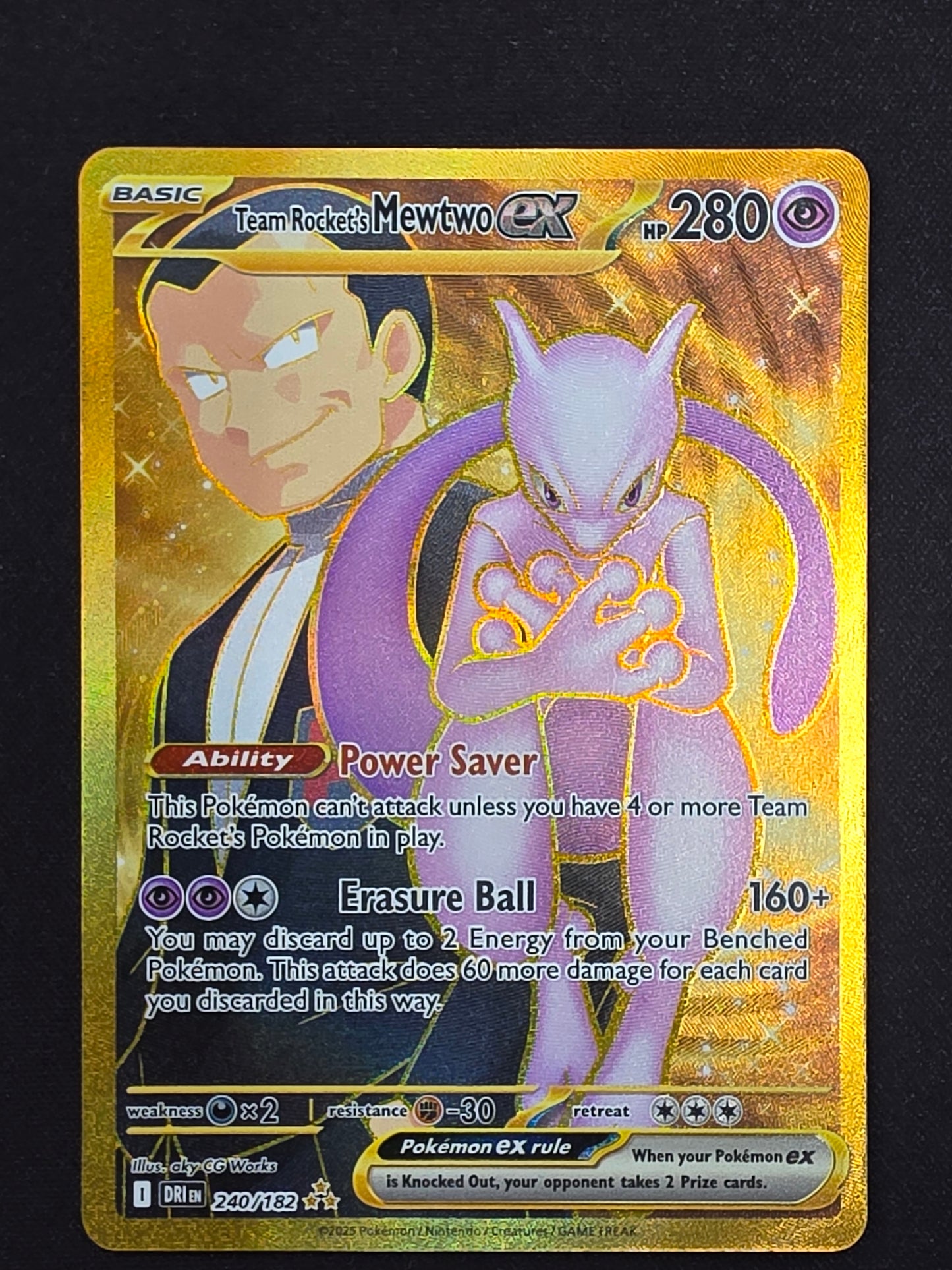 Team Rocket's Mewtwo EX (240/182)