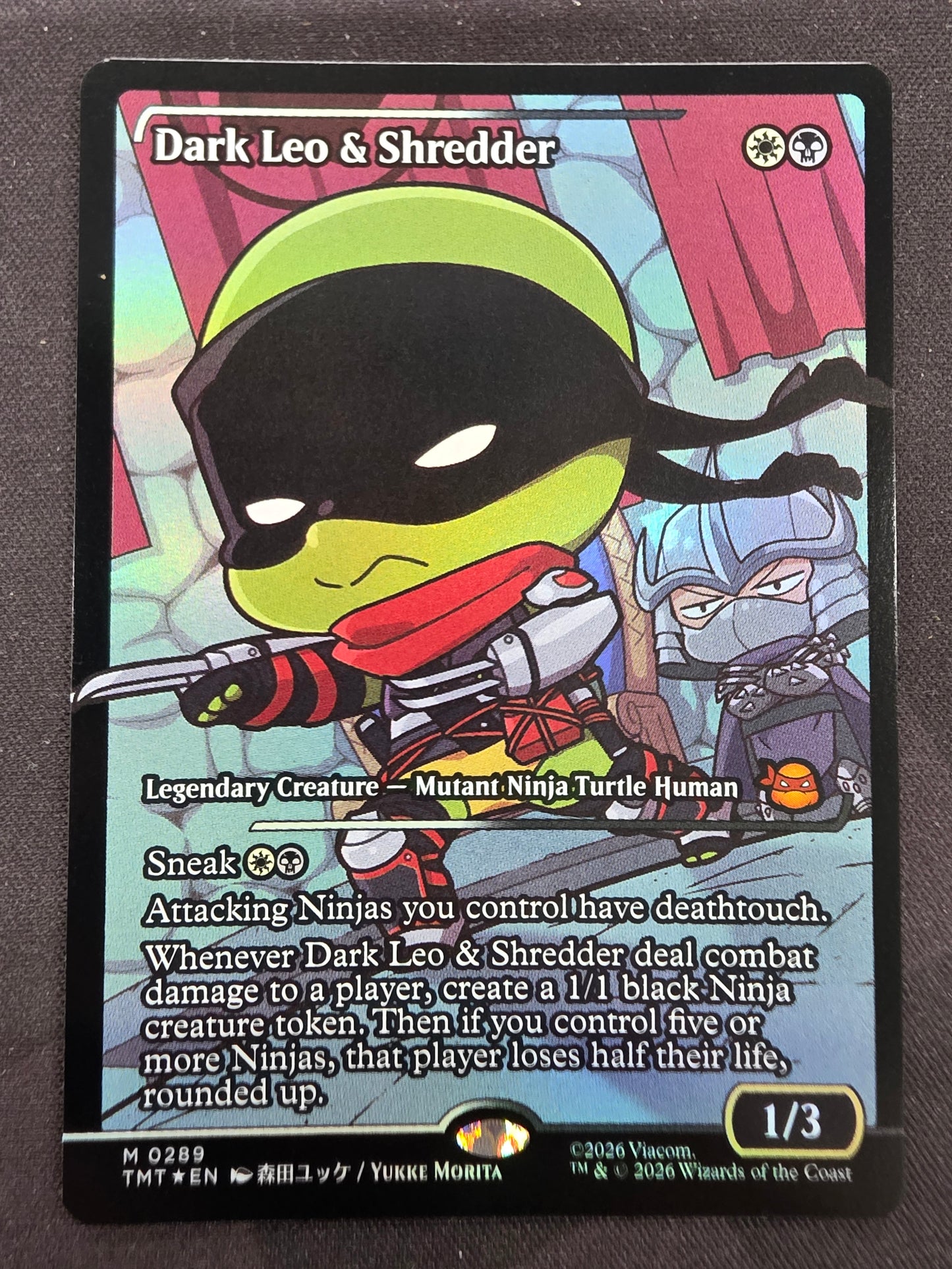 Dark Leo & Shredder (TMT, Foil Alt Art)