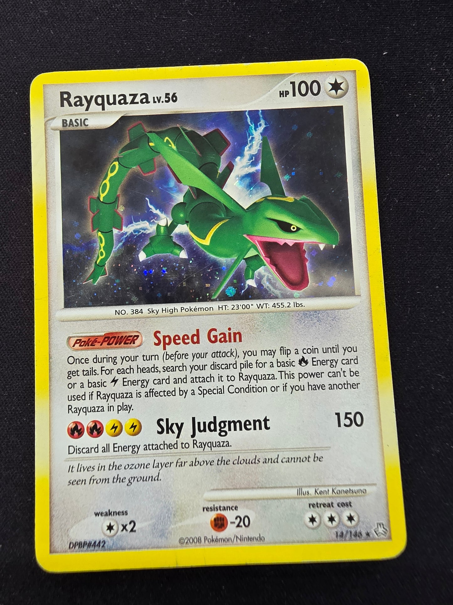 Rayquaza lv.56 14/146 dmg