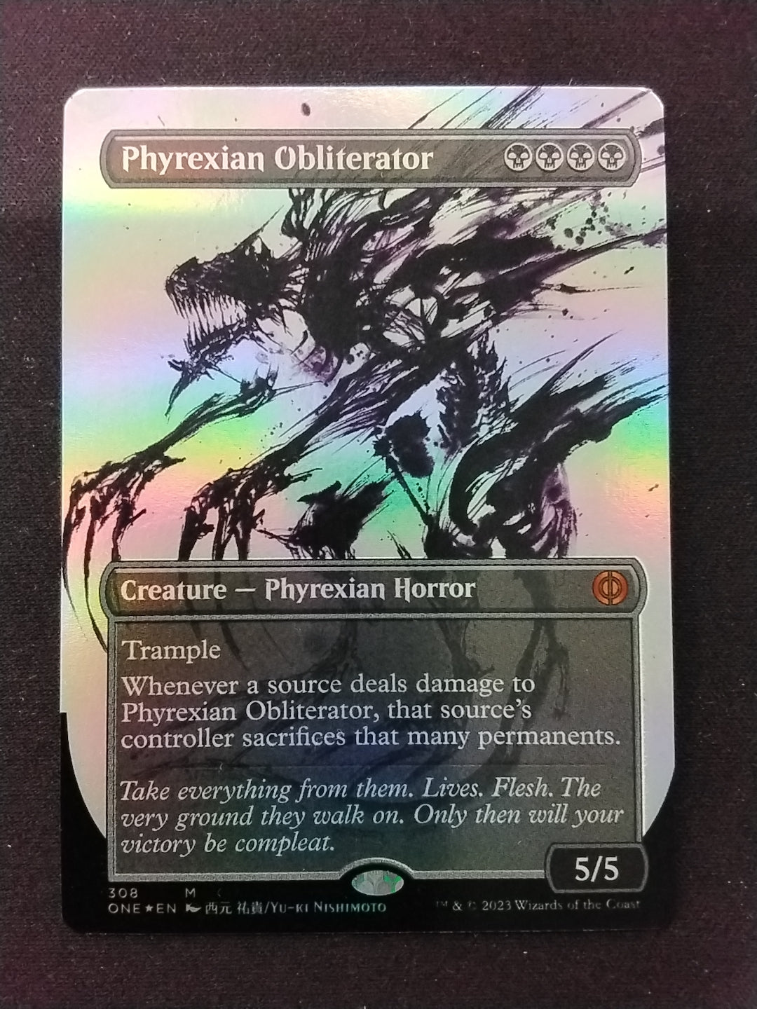 Phyrexian Obliterator (ONE, Foil Borderless Ichor)