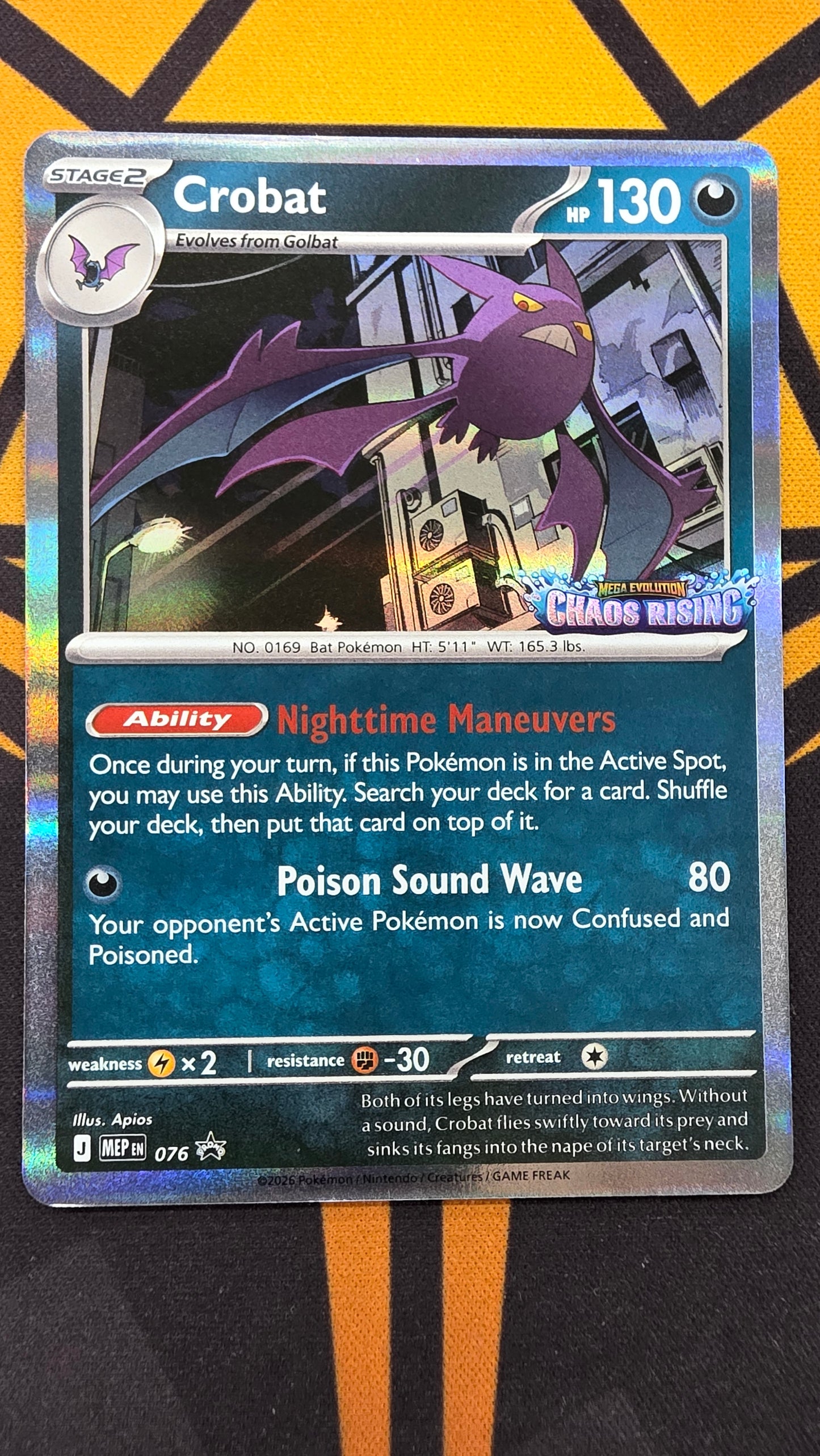 Crobat (076) (Chaos Rising Stamped Promo)