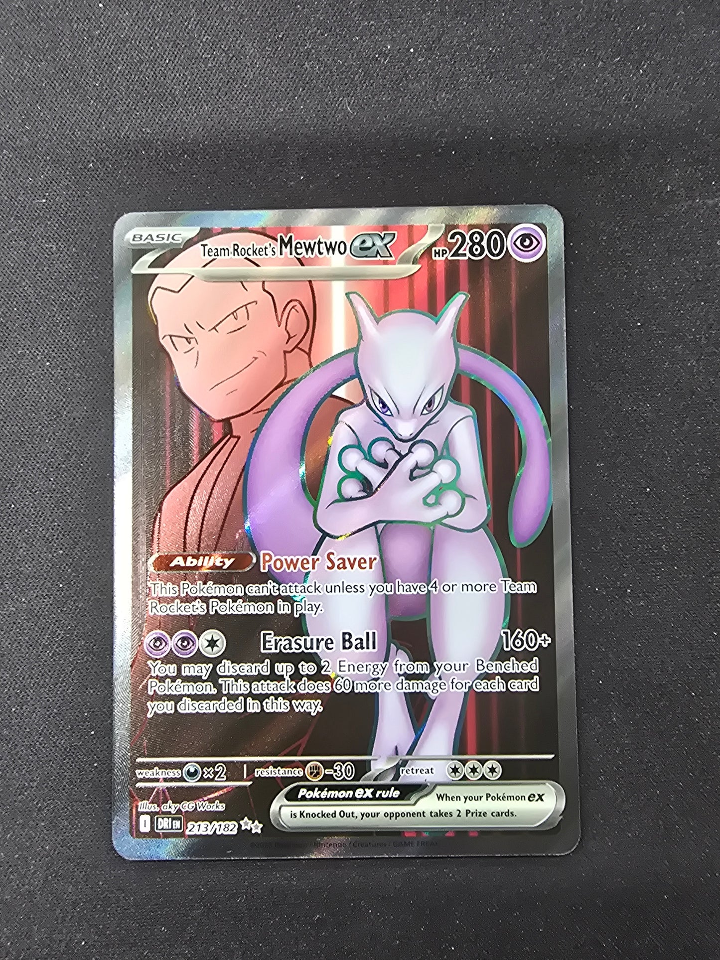 Team Rocket's Mewtwo Ex - Hyper Rare