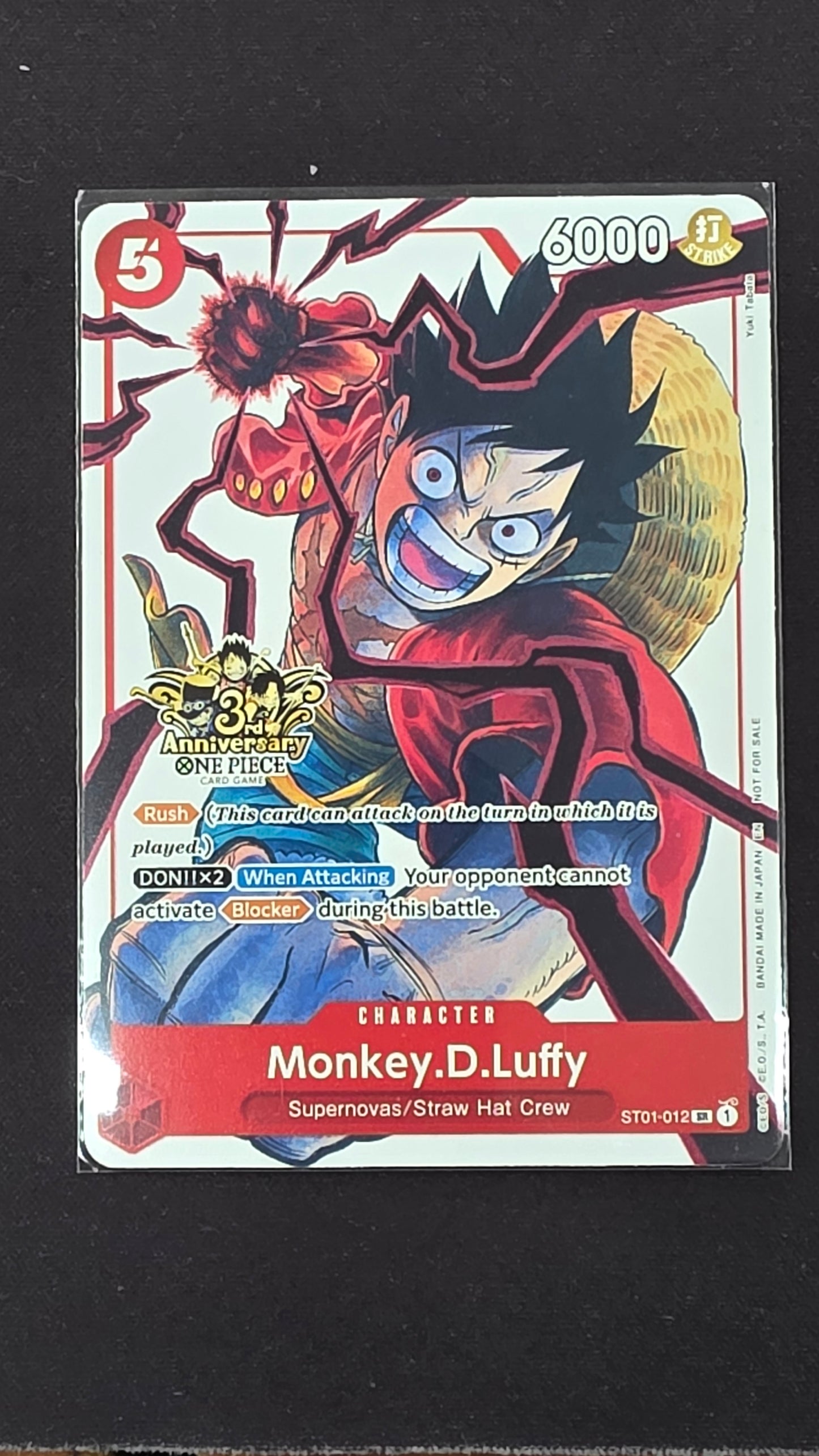 Monkey.D.Luffy (ST01-012, Thrid Anniversary)