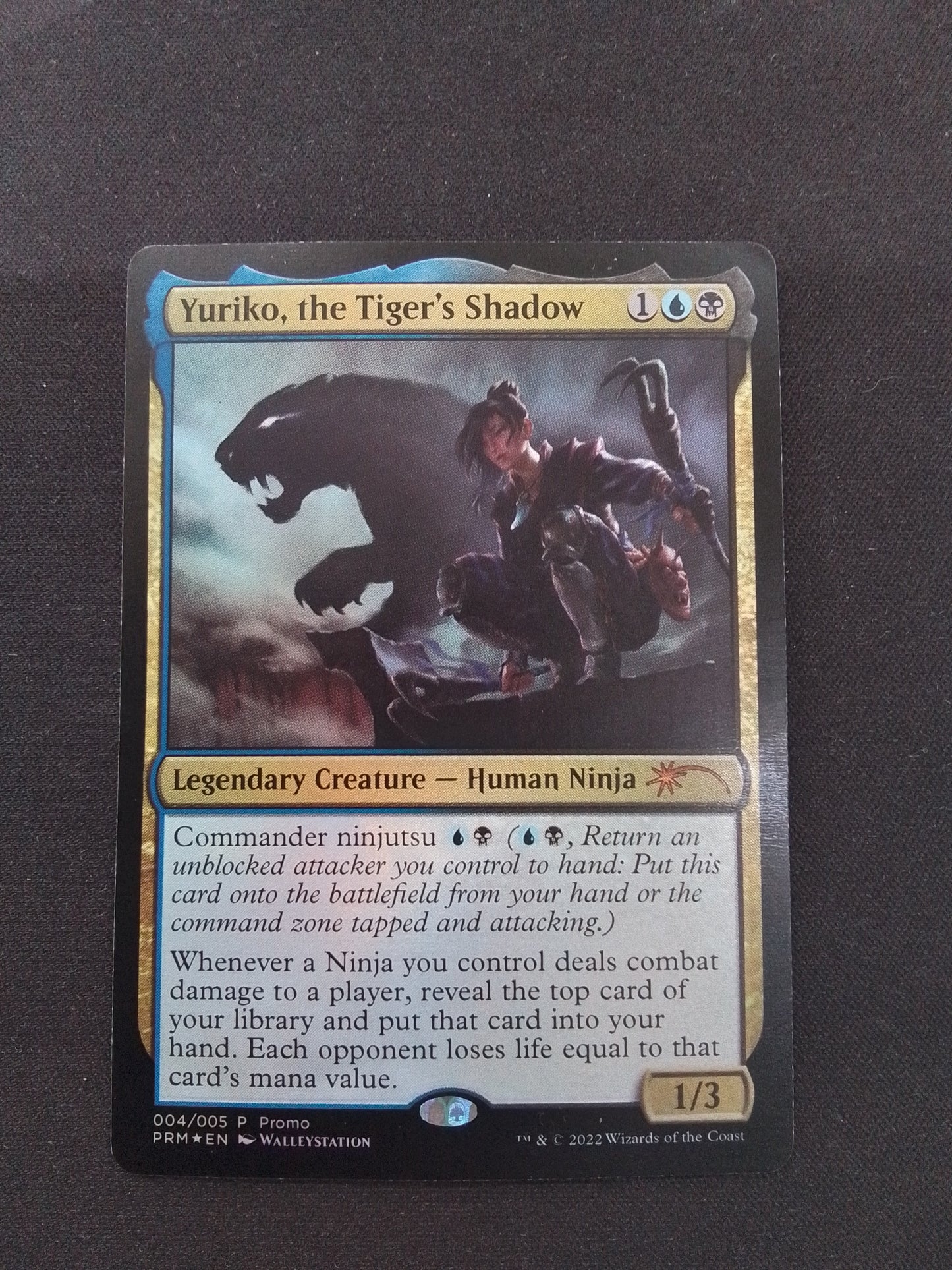 Yuriko, the Tiger's Shadow (SDL, Foil, Damaged)