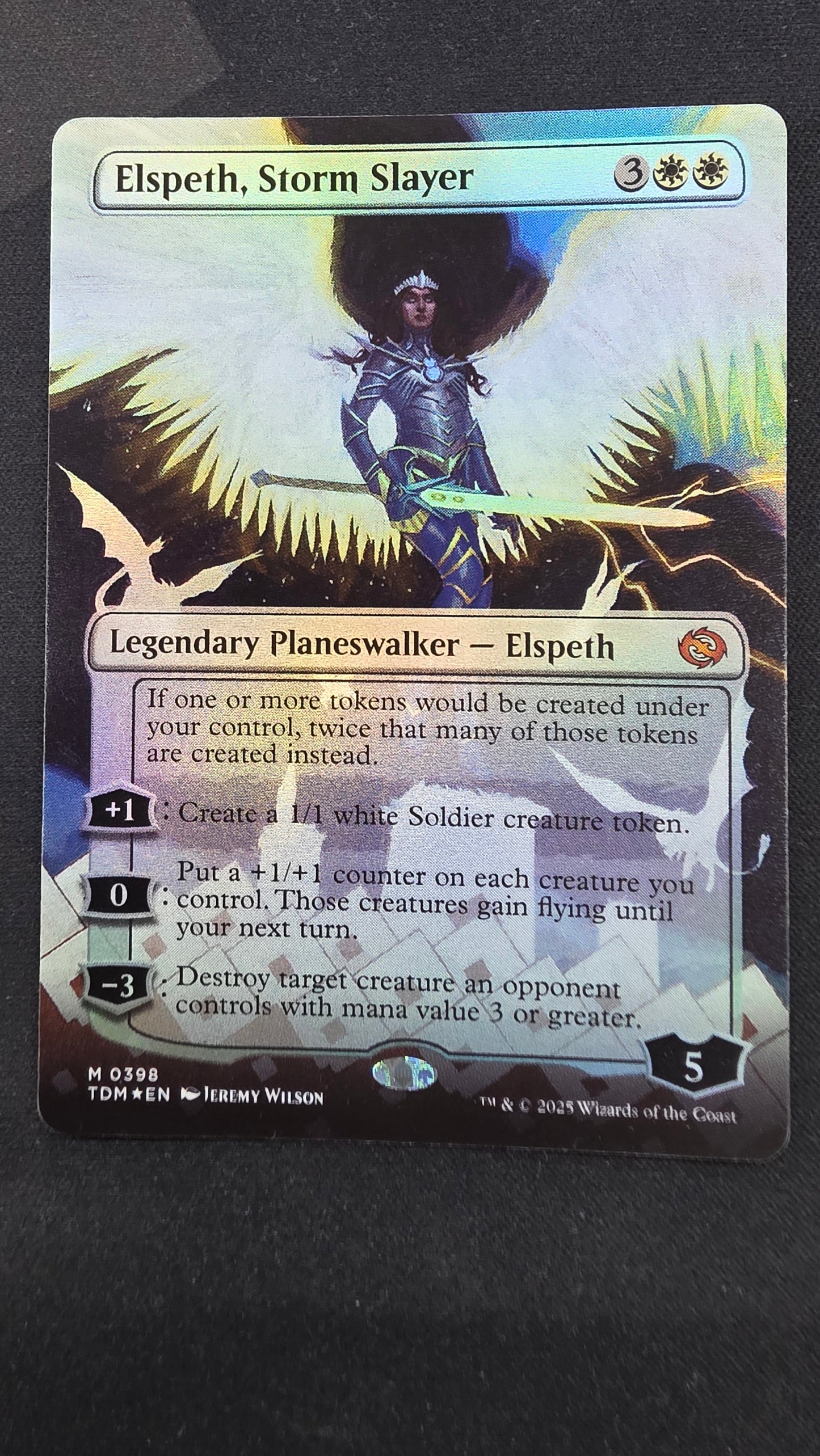 Elspeth, Storm Slayer (TDM foil full art)