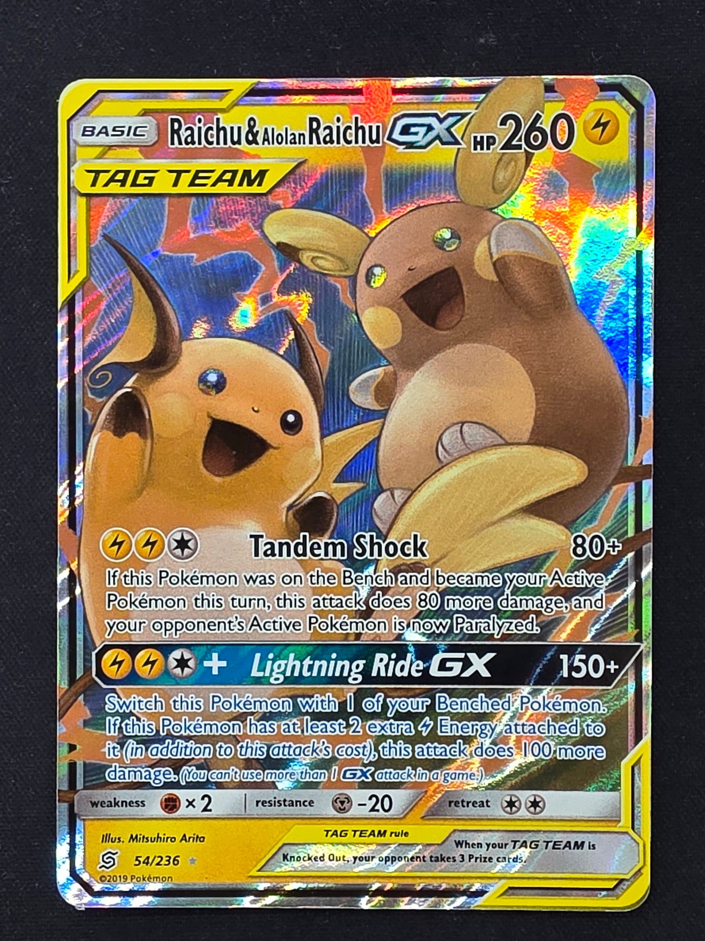 Pikachu & Raichu GX (54/236)