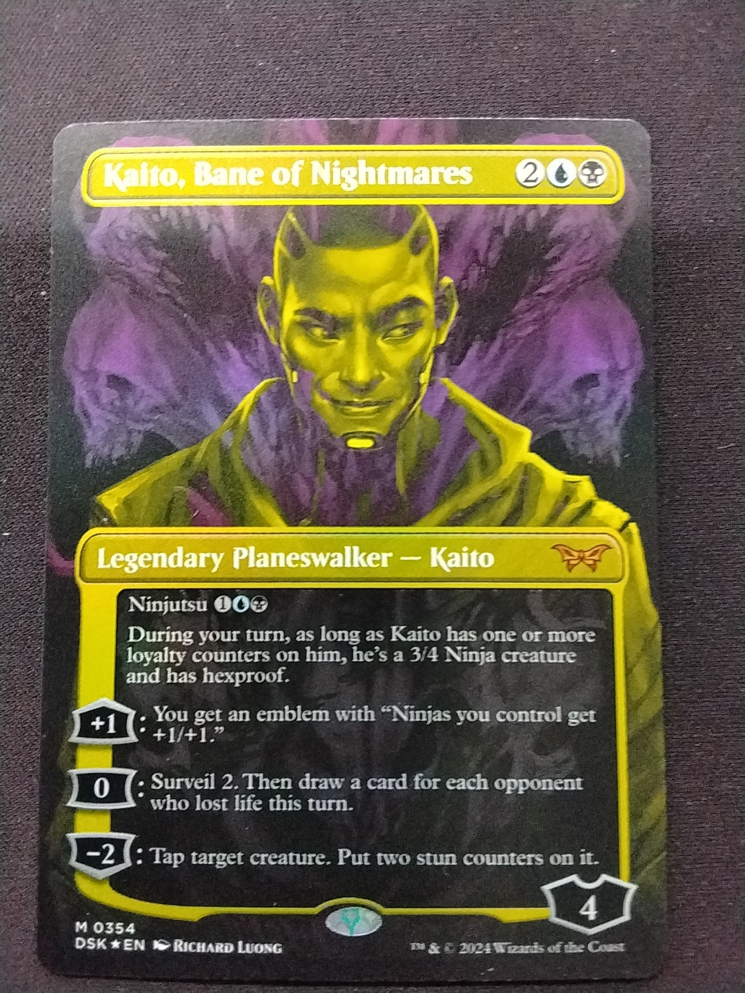 Kaito, Bane of Nightmares (DSK, Foil, Borderless Double Exposure)