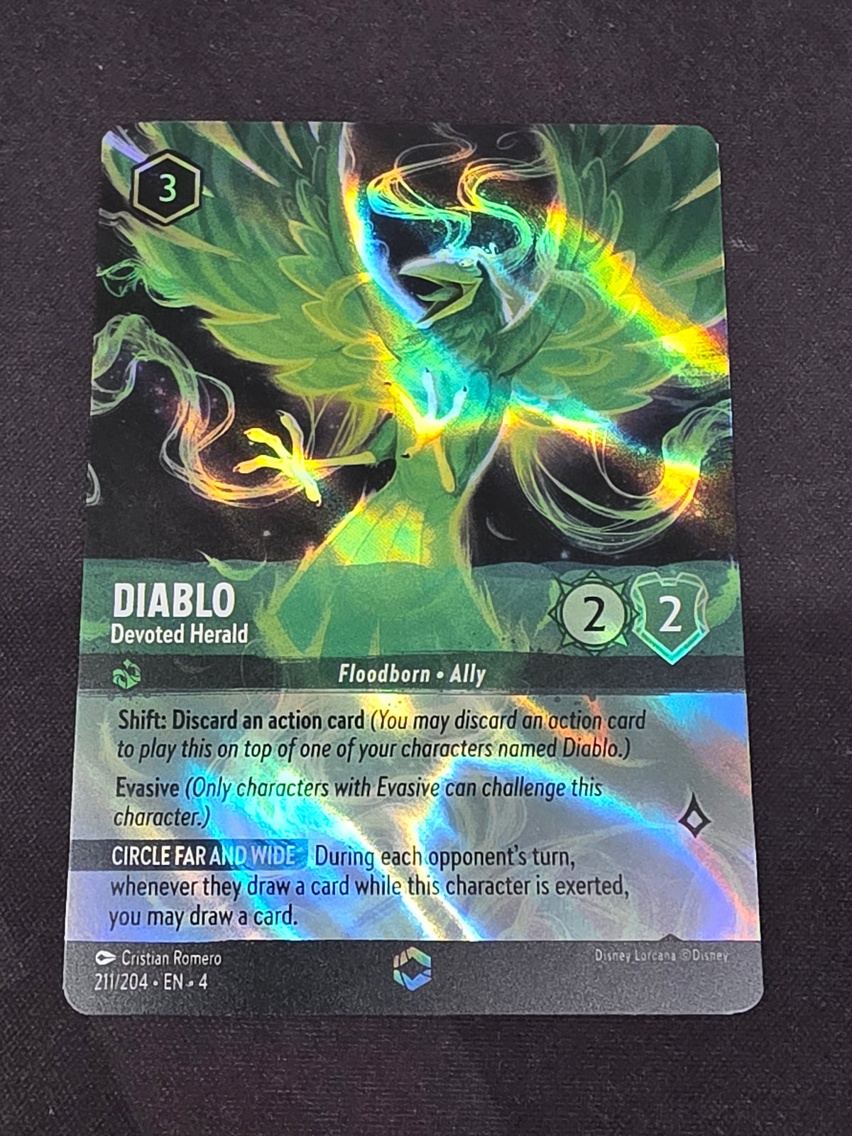 Diablo, Devoted Herald (211/204, Enchanted)