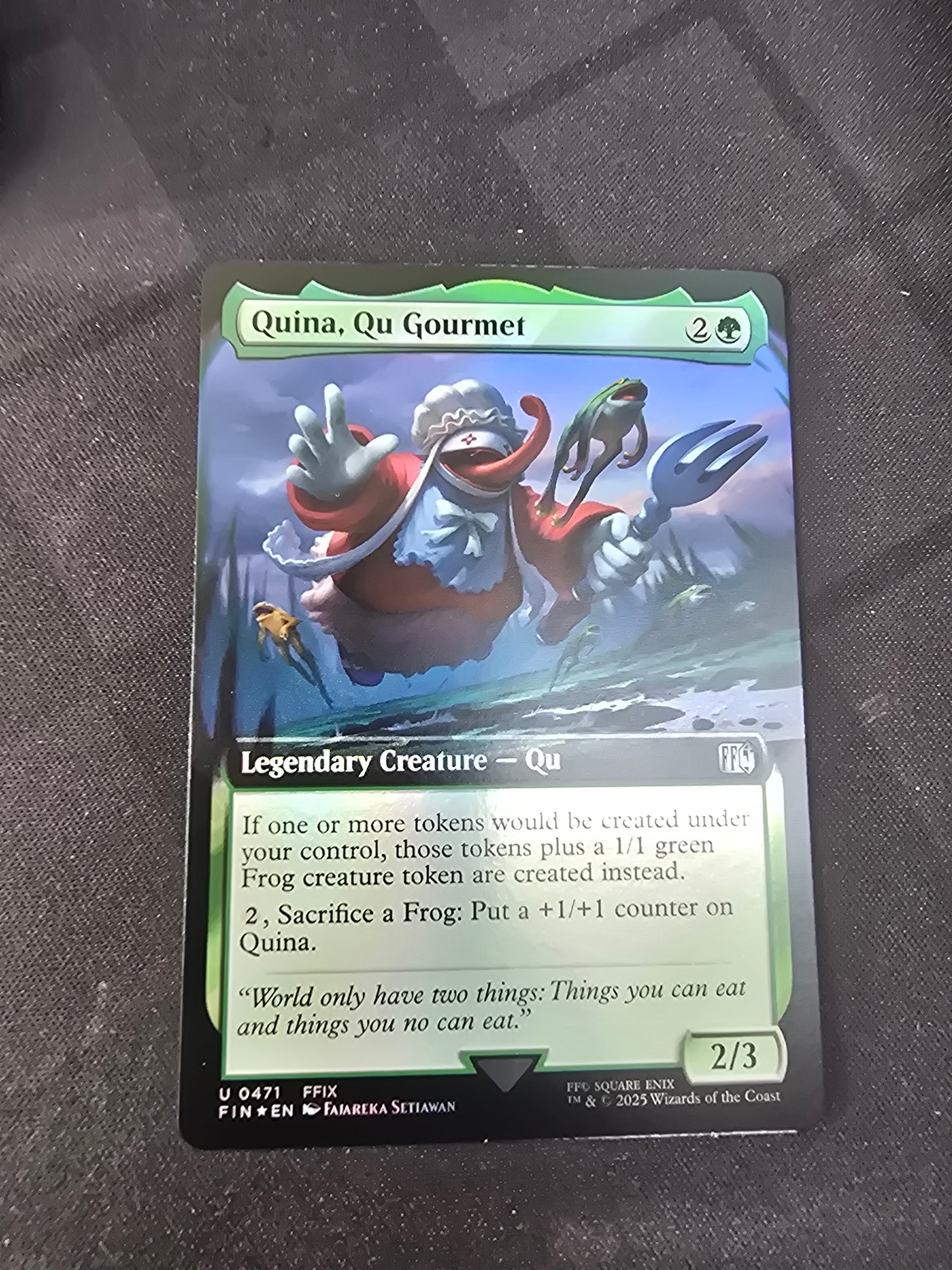 Quina, Qu Gormet - Extended Art Foil