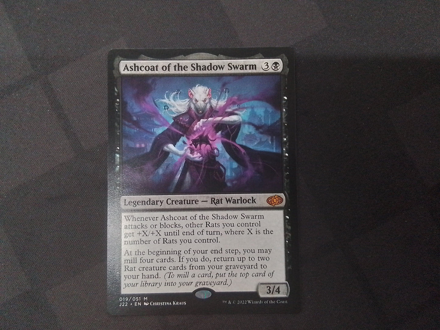 Ashcoat of the Shadow Swarm (J22)