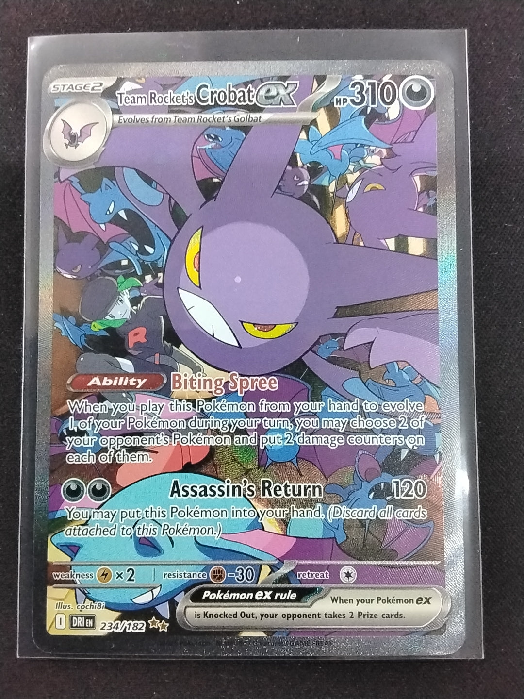 Team Rocket's Crobat EX (234/182)