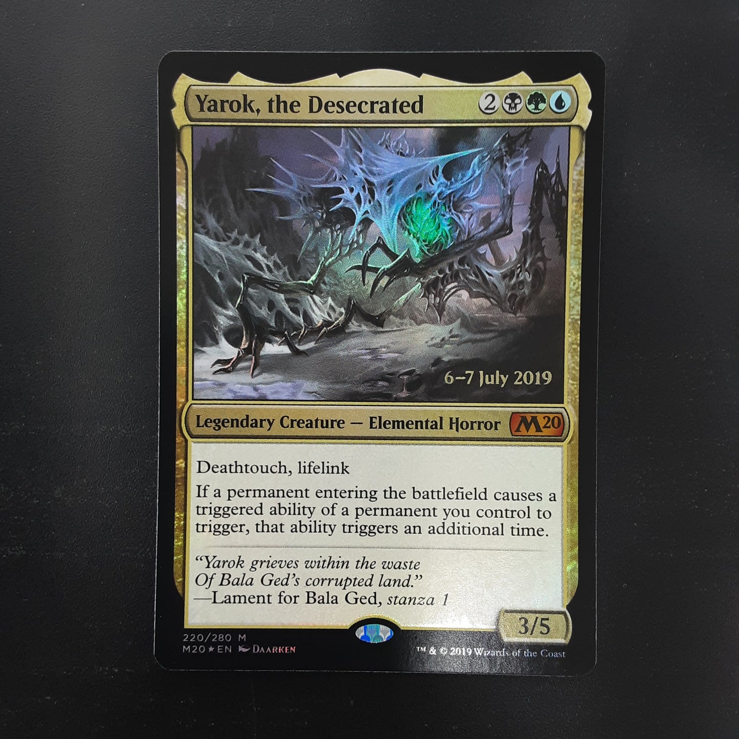 Foil Yarok, the Desecrated (Prerelease Promo)