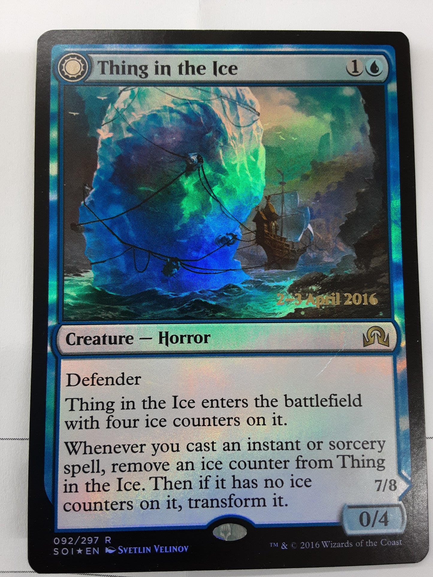 Thing in the Ice // Awoken Horror (date stamped, SOI)