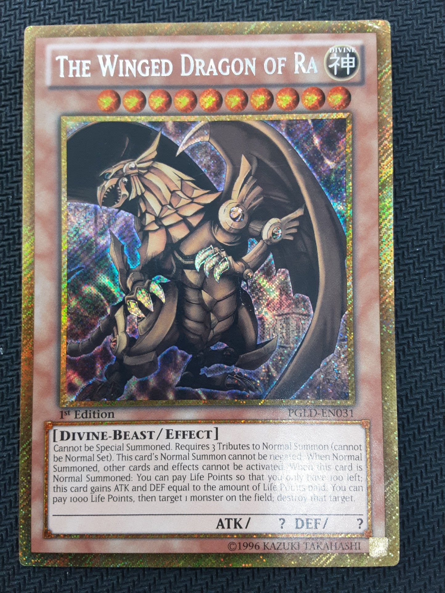 The Winged Dragon of Ra (1st, PGLD)