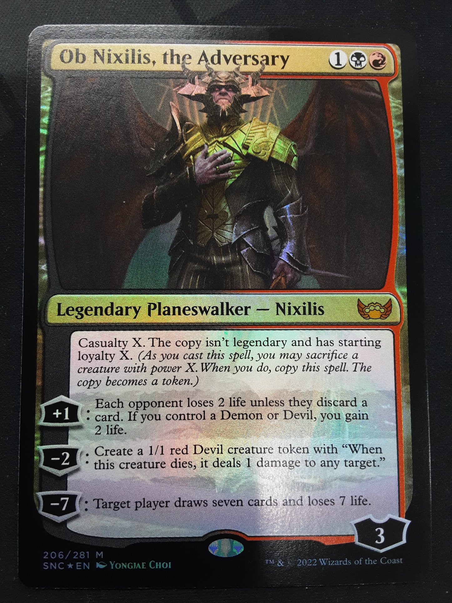 Ob Nixilis, the Adversary (foil, SNC)