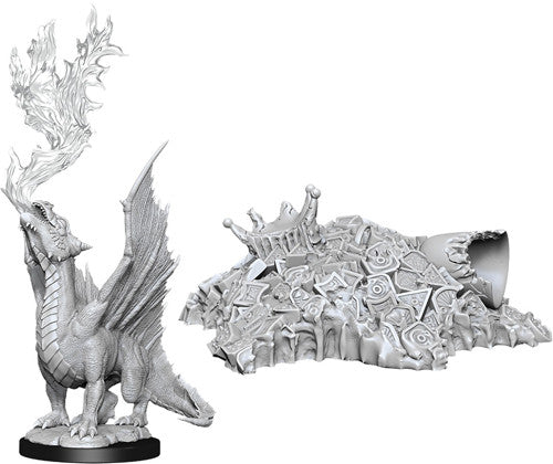 D&D Nolzur's Marvelous Gold Dragon Wyrmling & Small Treasure Pile