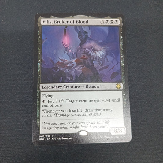 Vilis, Broker of Blood