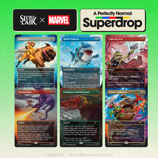 MTG Secret Lair: Secret Lair x Marvel: Earth's Mightest Pets Foil