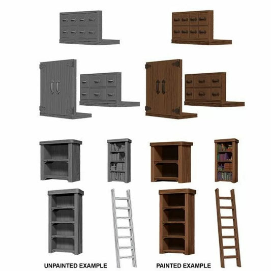 Wizkids Deep Cuts: Unpainted Miniatures: Archivist Library