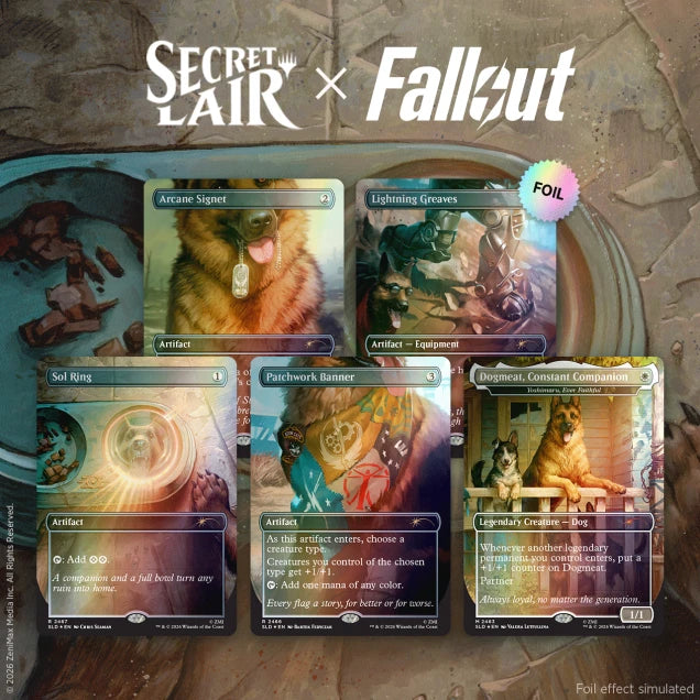 MTG Secret Lair: Secret Lair x Fallout®: Greet the Dog Foil Edition