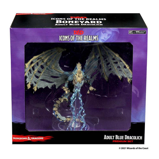 D&D Icons of the Realms: Boneyard Premium Set – Blue Dracolich