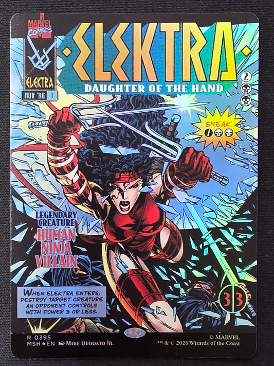 Elektra, Daughter of the Hand (MSH, Boarderless, Foil)