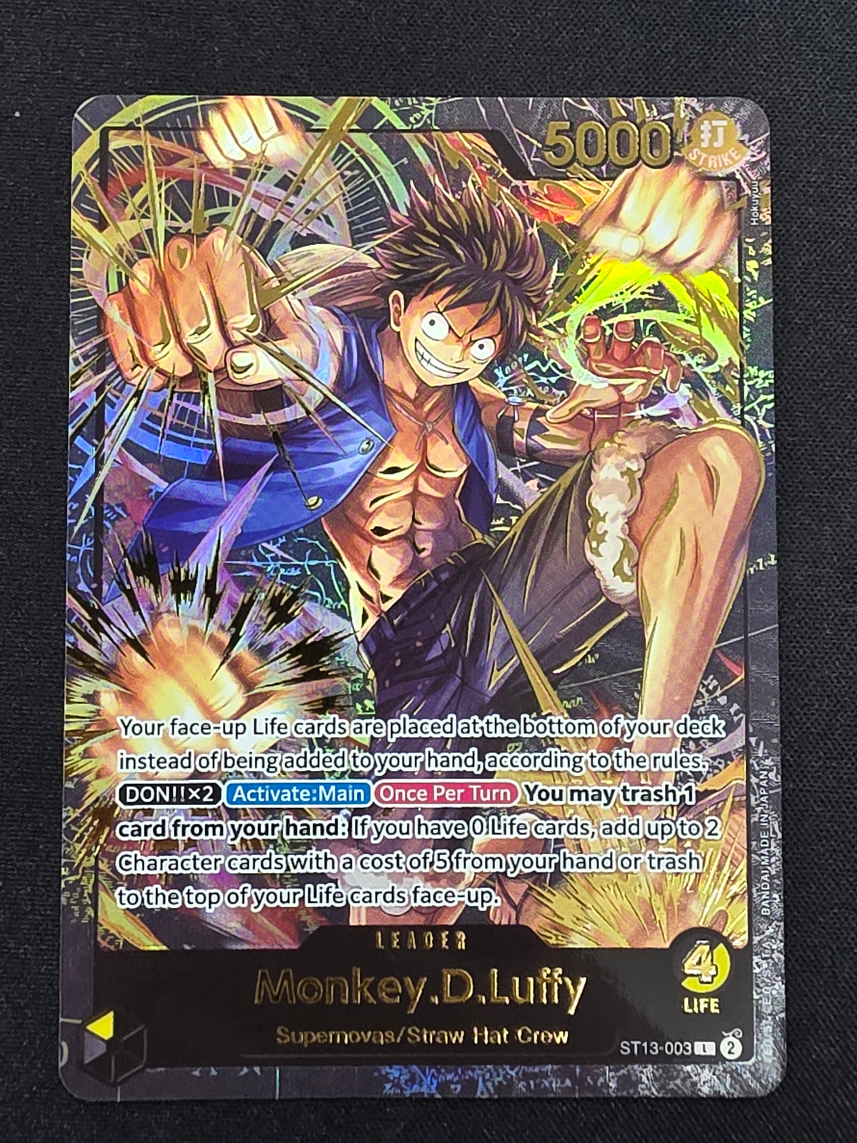Monkey.D.Luffy (ST13-003, Premuim Card Collection)