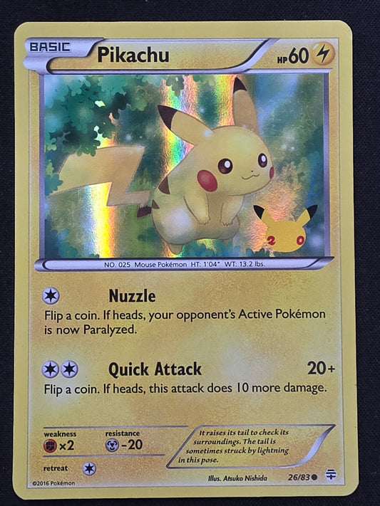 Pikachu (26/83, 20th Anniversary, DMG)