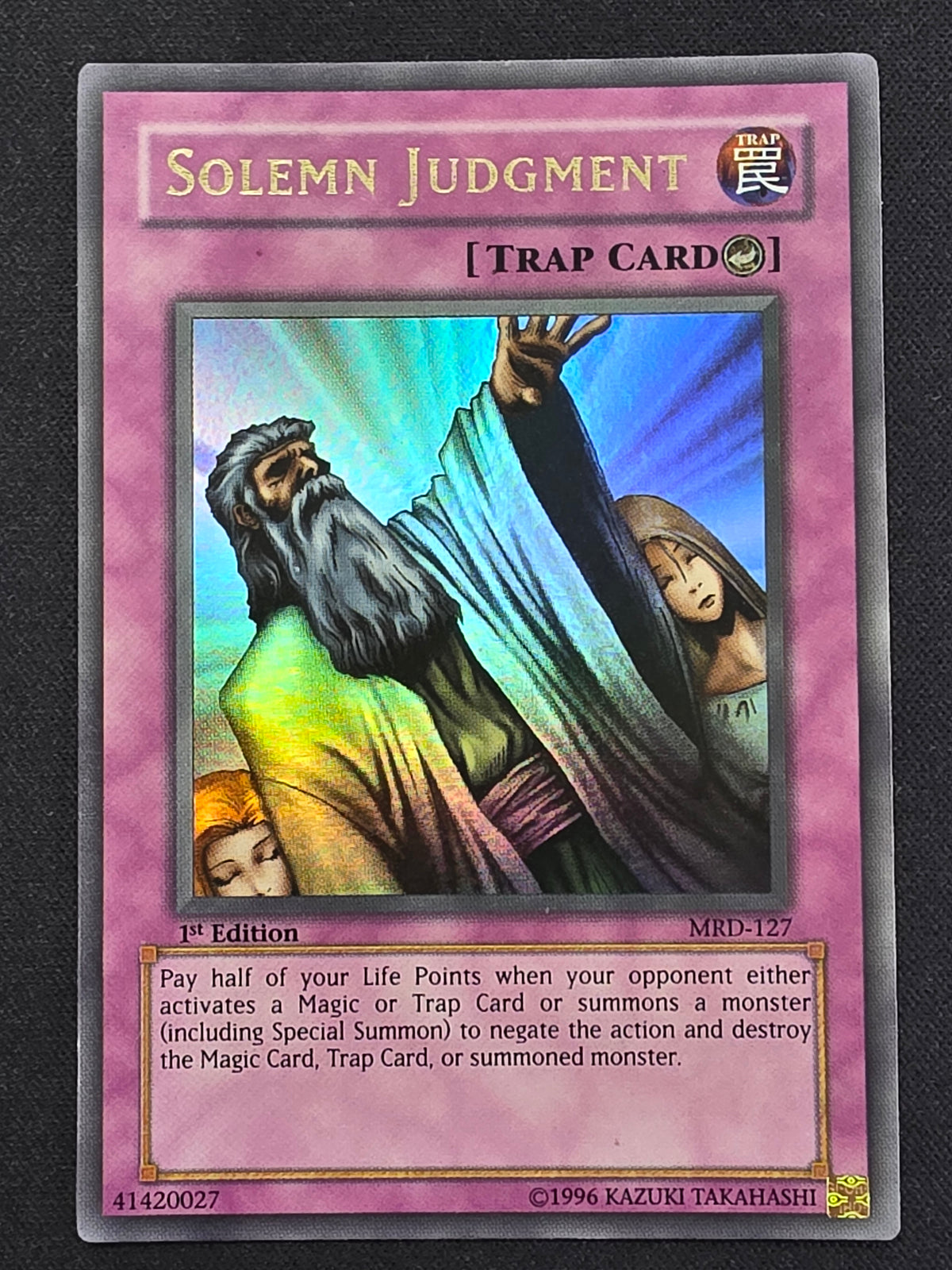 Solemn Judgment (MRD-127, Ultra Rare, 1st Edition)