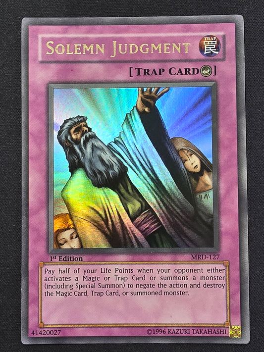 Solemn Judgment (MRD-127, Ultra Rare, 1st Edition)