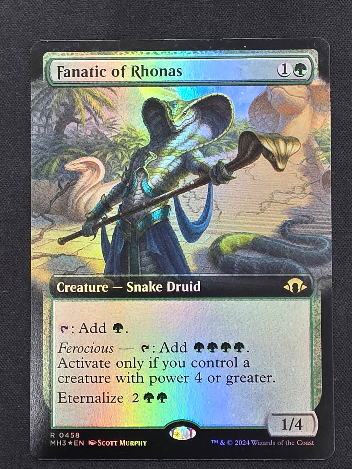 Fanatic of Rhonas (MH3, Foil Extended Art)