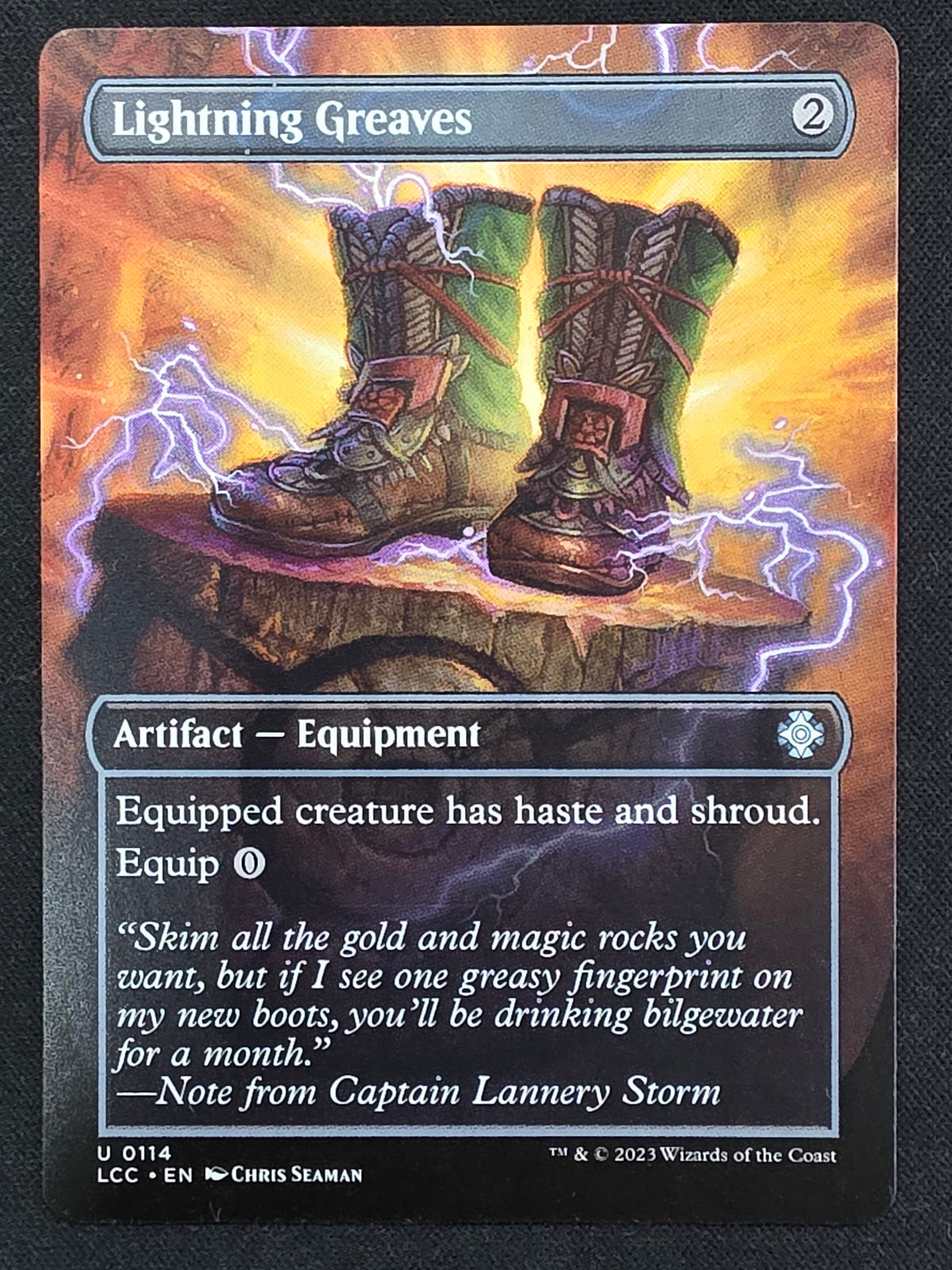 Lightning Greaves (LCC, Extended Art)