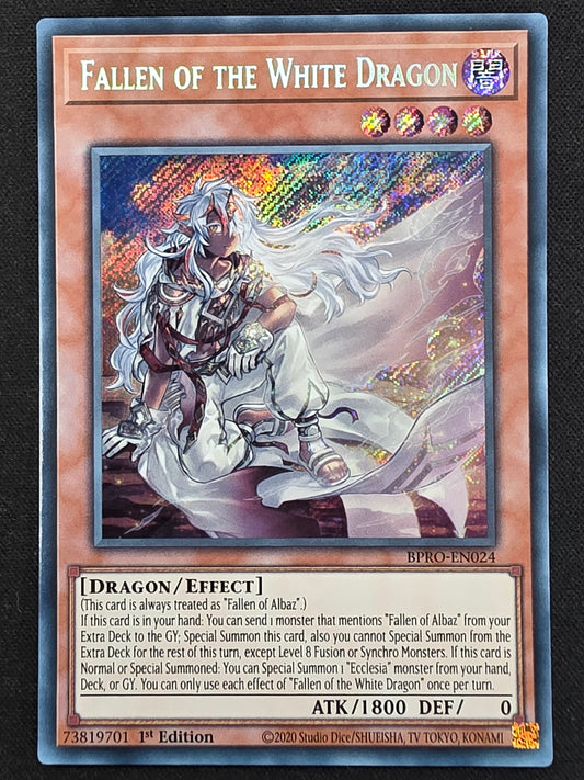 Fallen of the White Dragon (BPRO-EN024, Secret Rare, 1st Edition)