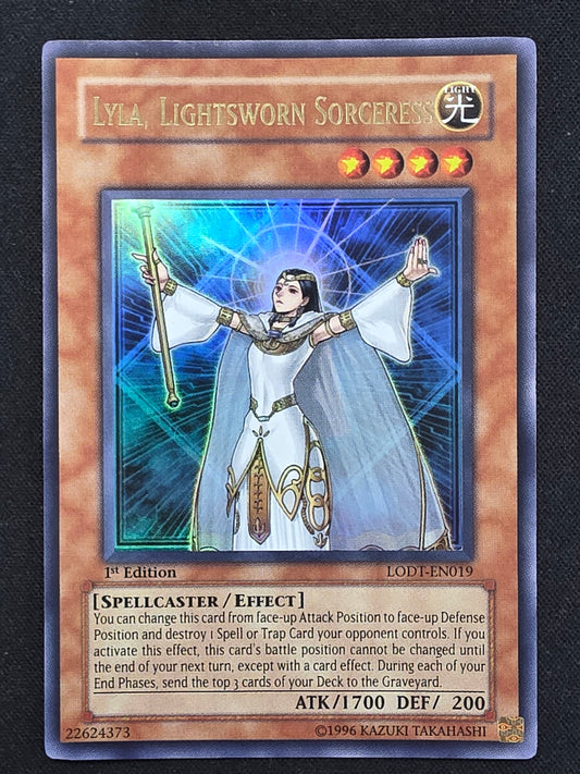 Lyla, Lightsworn Sorceress (LODT-EN019, Ultra Rare, 1st Edition)